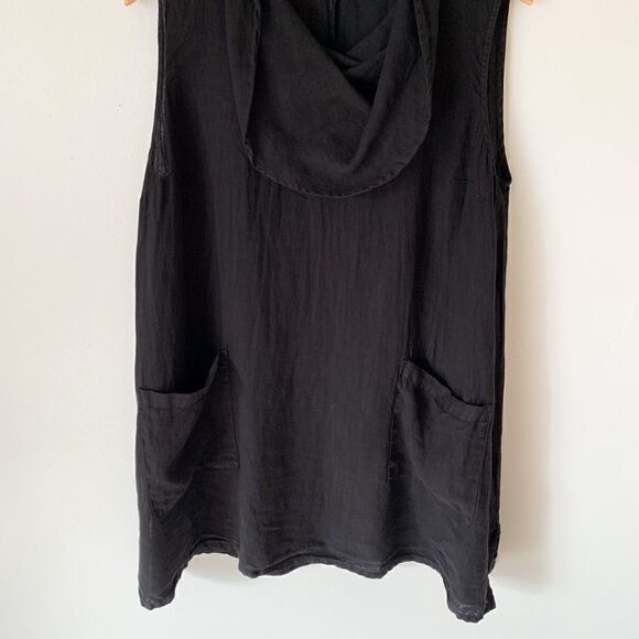 Snappy Turtle black sleeveless cowl necklace tunic - Picture 4 of 5